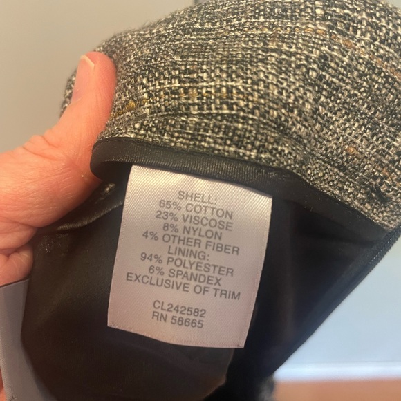 Classiques Entier Nordstrom Gray Tweed Skirt Size 8 - Picture 6 of 7